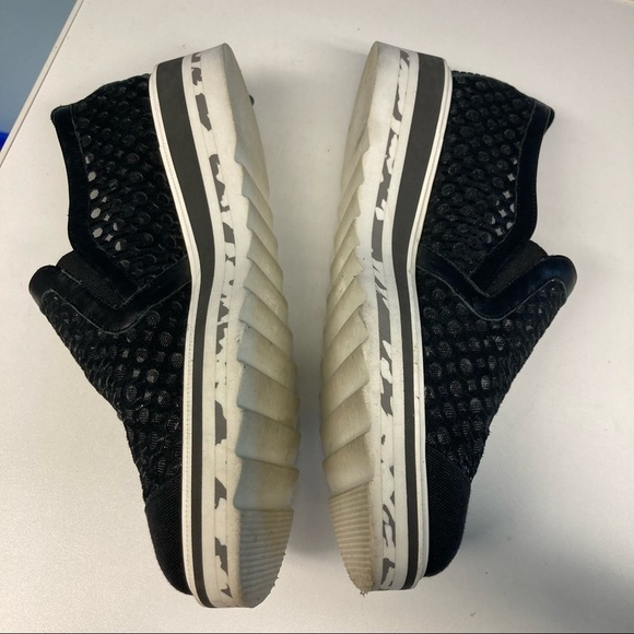 PERTINI Sz 39 Slip-On Comfort Platform Leather Top Mesh Design Slip On Loafers - Picture 4 of 7